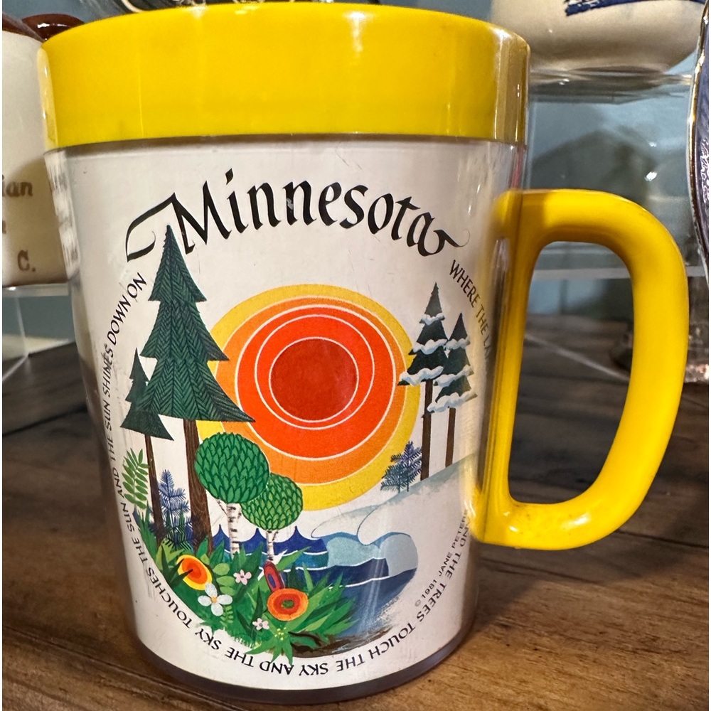 Vintage Minnesota Jane Peters ThermoServ Souvenir Mug